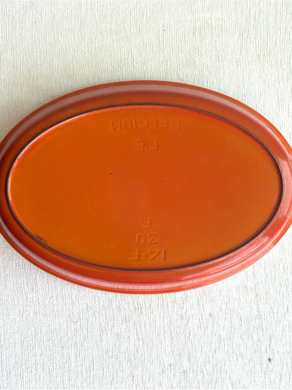 VTG DESCOWARE oval au gratin cast iron/enamel baking dish BELGIUM ⭐️⭐️⭐️⭐️⭐️
